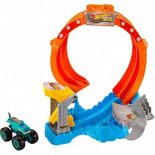 Игровой набор Hot Wheels Monster Trucks Spiral Shark Smash (JFR08)