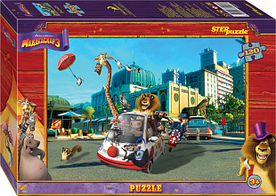 Пазлы Step Puzzle 120 "Мадагаскар 3" 75107