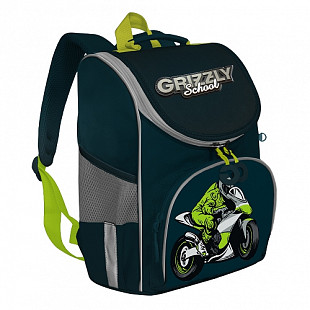 Рюкзак школьный с мешком GRIZZLY RAm-185-9 /2 blue