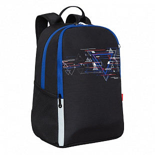 Рюкзак школьный GRIZZLY RB-151-2 /1 black/blue