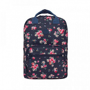 Рюкзак школьный GRIZZLY RD-839-1 flowers/blue