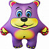 Мягкая игрушка Мнушки Медведь фиолетовый Аи02жив35