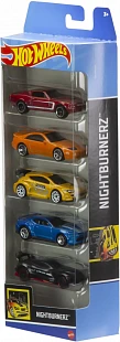 Набор машинок Hot Wheels Nightburnerz 5 шт. (1806 HTV43)