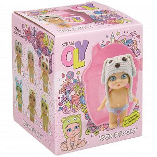 Кукла с аксессуарами Bondibon OLY в шапочке с животным ВВ3852