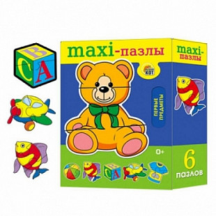 Макси-пазлы Рыжий Кот Первые предметы ПМ-8494