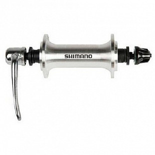 Втулка передняя Shimano TX500 v-brake, QR, silver, EHBTX500AAS