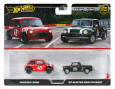 Набор машинок Hot Wheels Premium Car Culture Morris Mini & '67 Austin Mini Pickup (JBK97)