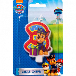 Свеча-цифра №3, Щенячий патруль 31355