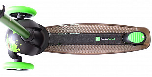 Самокат Y-Scoo RT Trio Diamond 120 Monsters 1 Zoko green 