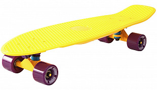 Penny board (пенни борд) Y-Scoo Big Fishskateboard 27 402-Y Yellow-Dark Purple