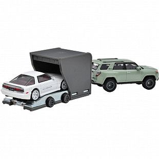Машинка Hot Wheels Premium Team Transport '18 Toyota 4Runner & '89 Toyota Supra (FLF56 HRV37)