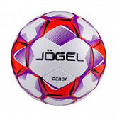 Мяч футбольный Jogel Derby №5 white/red/purple