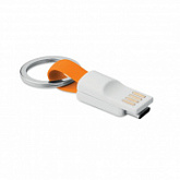 Брелок с переходником USB - Type C orange MO917110