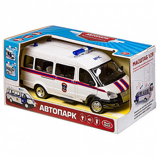 Инерционный микроавтобус Play Smart МЧС из серии "Автопарк" 9689-D