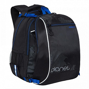 Рюкзак школьный GRIZZLY RB-056-1 /4 black/blue/grey