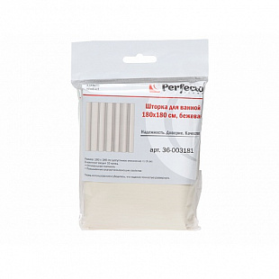 Шторка Perfecto Linea для ванной 180х180 см, beige 36-003181