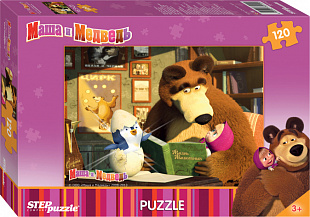 Пазлы Step Puzzle 120 "Маша и Медведь" 75112
