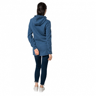 Пальто женское Jack Wolfskin Mila Hooded Jacket W ocean wave