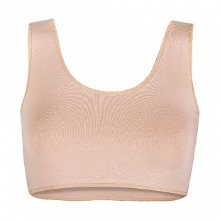 Топ-невидимка гимнастический Amely без рукавов AA-7043 beige