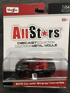 Машинка Maisto 1:64 2014 Corvette Stingray Convertible (15504) silver