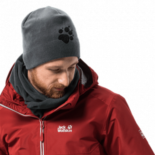 Шапка мужская Jack Wolfskin Paw Hat grey heather 19614-6110559