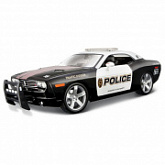 Масштабная модель автомобиля Maisto 1:18 Додж Челенджер полиция (31365) black/white