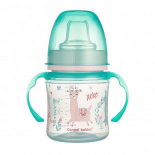 Поильник Canpol babies Easy Start EXOTIC ANIMALS с силиконовым носиком 6м+  120 мл (35/207) green