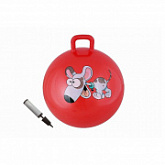 Мяч-попрыгун с ручкой Body Form 26" 65 см BF-CHBP01 red