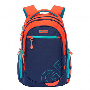 Рюкзак GRIZZLY RU-711-2 dark blue/orange