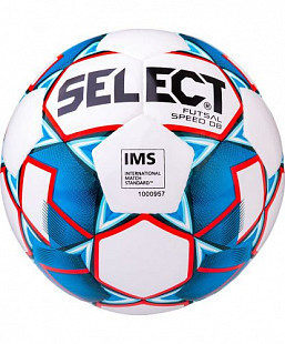 Мяч футзальный Select Futsal Speed DB IMS 850118 №4 White/Blue/Red