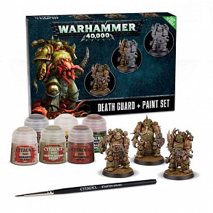 Миниатюры Games Workshop Warhammer Blood Bowl Death Guard Paint Set + JPN/SIMP+TRAD CHINESE 60-27-15