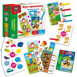 Игра с прищепками Vladi Toys Маленький логик VT5303-03