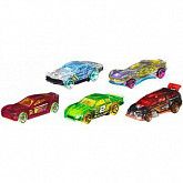 Набор машинок Hot Wheels 5 машинок (DJG23) light green/black/red/light blue/yellow