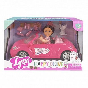 Игровой набор Qunxing Toys "Кукла Лия в автомобиле"  4610