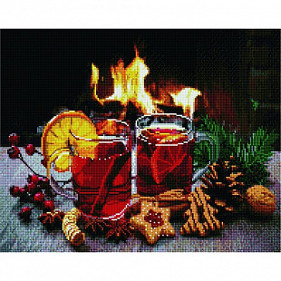 Алмазная мозаика Picasso Глинтвейн у камина PD4050125