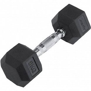 Гантель гексагональная Starfit Pro DB-301 обрезиненная 5 кг black