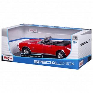 Машинка Maisto 1:18 1967 Chevrolet Camaro SS 396 (31684) red