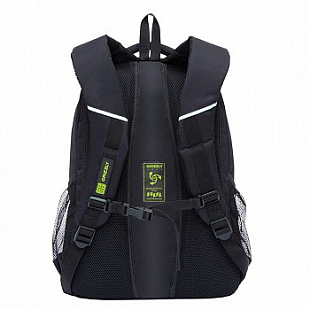 Рюкзак школьный GRIZZLY RU-934-5 /3 black/light green