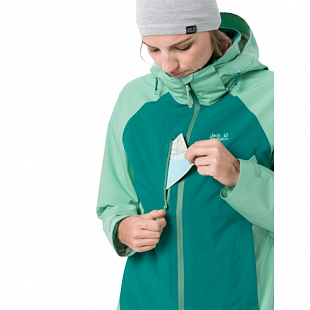 Куртка женская Jack Wolfskin Mount Emin Jkt W emerald green