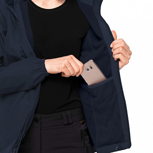Куртка женская Jack Wolfskin Stormy Point Jacket W midnight blue