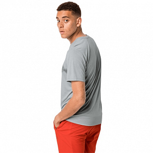 Футболка мужская Jack Wolfskin Crosstrail Graphic T M silver grey