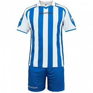 Футбольная форма Givova Kit Supporter KITC24 royal/white