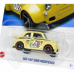 Машинка Hot Wheels Базовой коллекции '60s Fiat 500D Modified 117/250 (5785 HTC20) mainline 2024