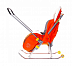 Санки-коляска Nika Детям 7-6 Мышка НД7-6 orange