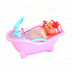 Пупс Qunxing Toys в ванночке A263 Pink