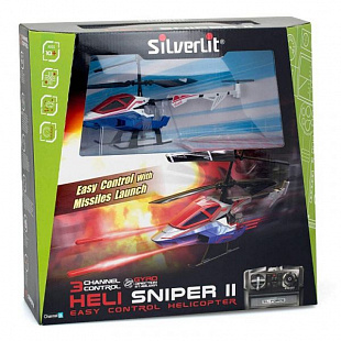 Радиоуправляемый вертолет Silverlit Heli Sniper 2 84781 white/blue