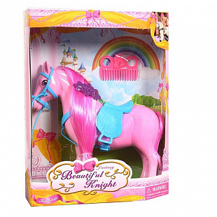 Лошадка с аксессуарами 686-348 Pink