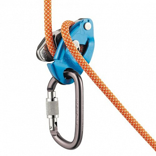 Устройство страховочное спусковое Petzl Gri Gri blue