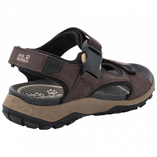 Сандалии мужские Jack Wolfskin Rocky Path Lt Sandal M dark brown / black