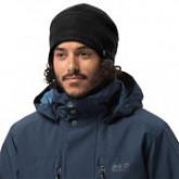 Шапка мужская Jack Wolfskin Stormlock Knit Beanie black 1906251-6000561